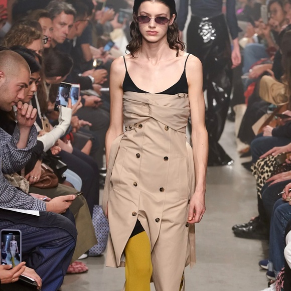 Rohk Cotton Twist Front Trench Dress size US6-8 - Picture 12 of 16